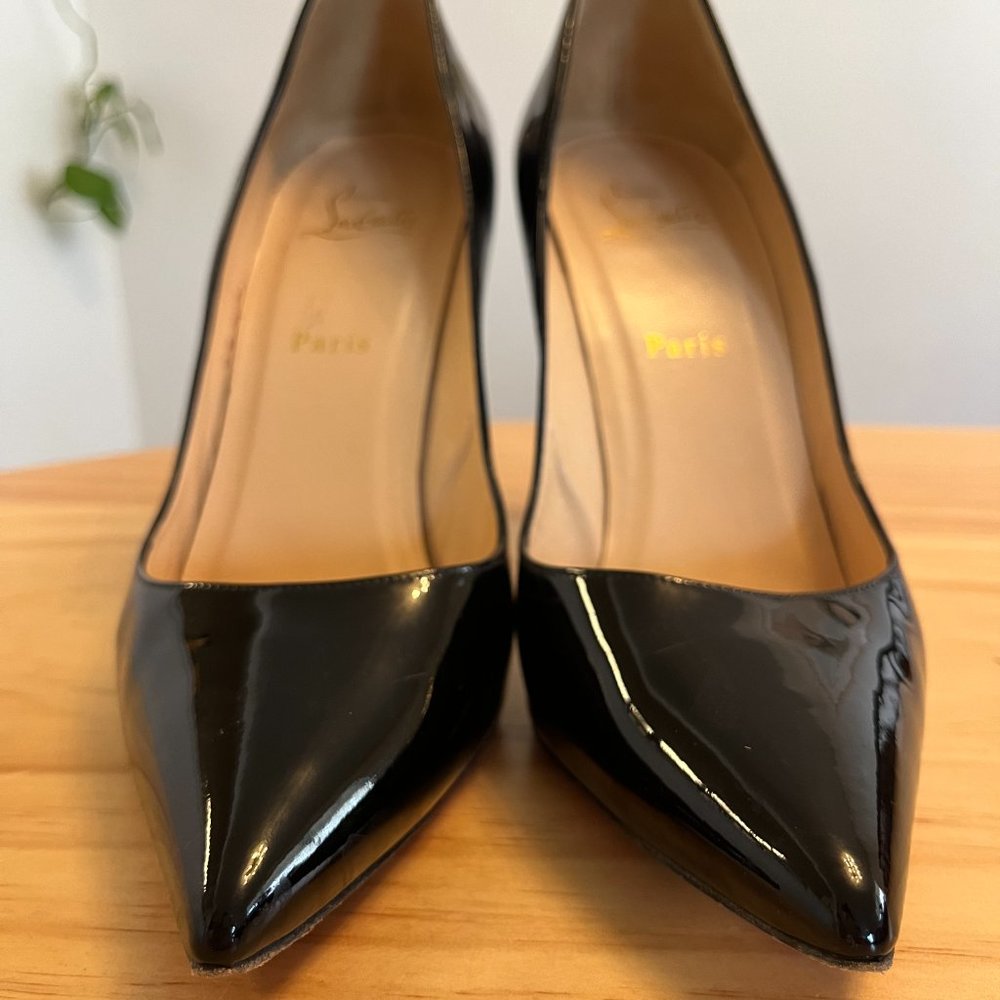 Christian Louboutin  Pigalle 100 mm Pumps - Patent calf leather - Black - Picture 3 of 6